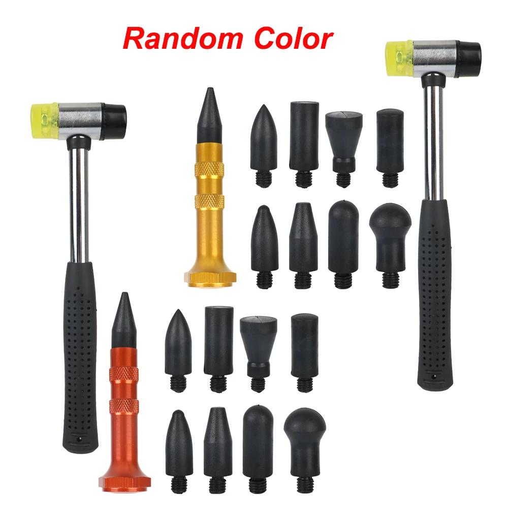 Car Dent Hammer Repair Dings Removal Tools Hail Bulge Remover Tap Down Pen Auto Sheet Metal Set Automotive Accessories Universal