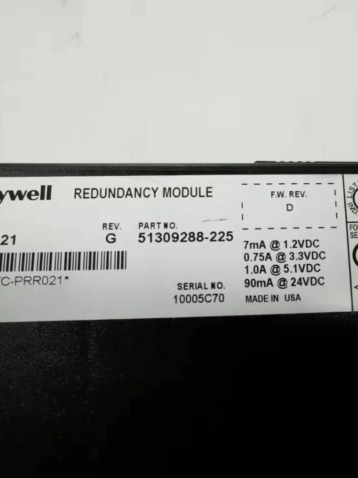 Honeywell Module TC-PRR021 Spot 51309288-225