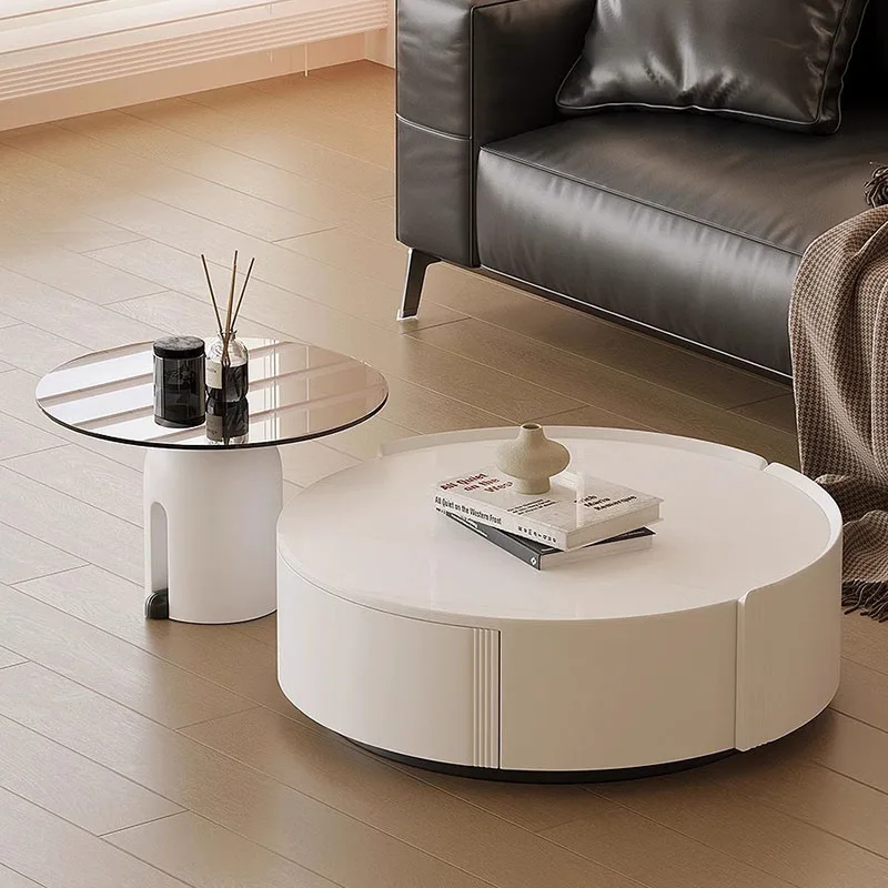 

Nordic Round Coffee Tables Center Bedroom Floor Neat Elegant Coffee Tables White Mesas De Centro Para Sala Bedroom Furniture