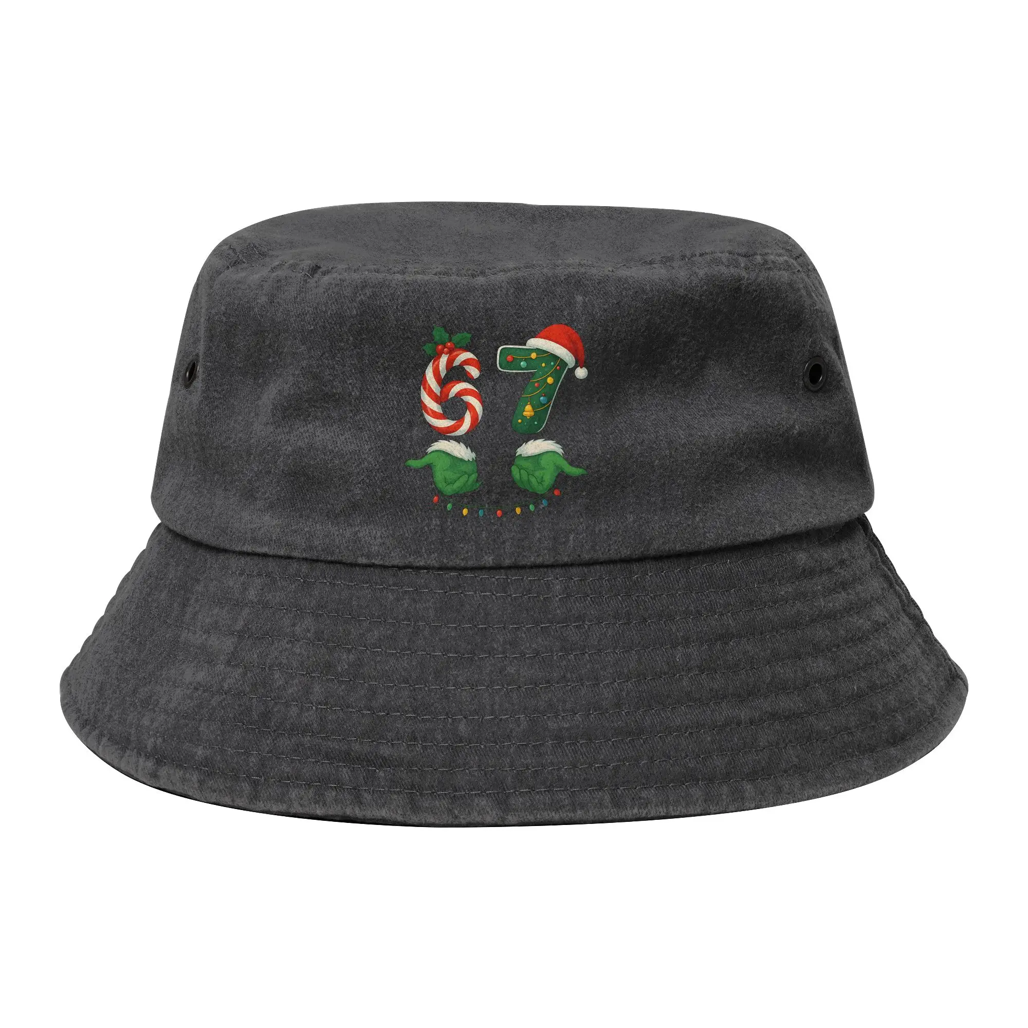 67 Six Seven 6 7 Meme Bucket Hats for Men Women Summer Funny Christmas Distressed Denim Washed Sun Hat for Outdoor Fishing Caps