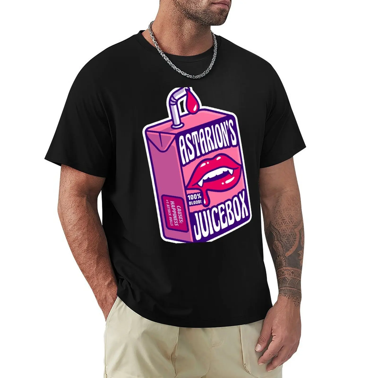 

Astarion's Juicebox T-Shirt Classic Graphic Short Sleeve Top