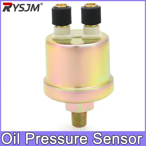 1/8NPT Engine Oil Pressure Sensor Gauge 10mm 0-5BAR 0-10BAR Sender Switch Sending Unit Replacement Oil Pressure Gauge Sensors