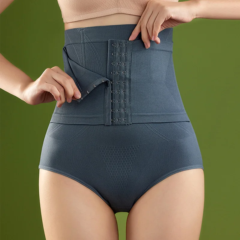 High Waist Non-slip Tummy Control Slimming Women Briefs Shapewear Body Shaper Control Panties Ladies Waist Trainer Underwear