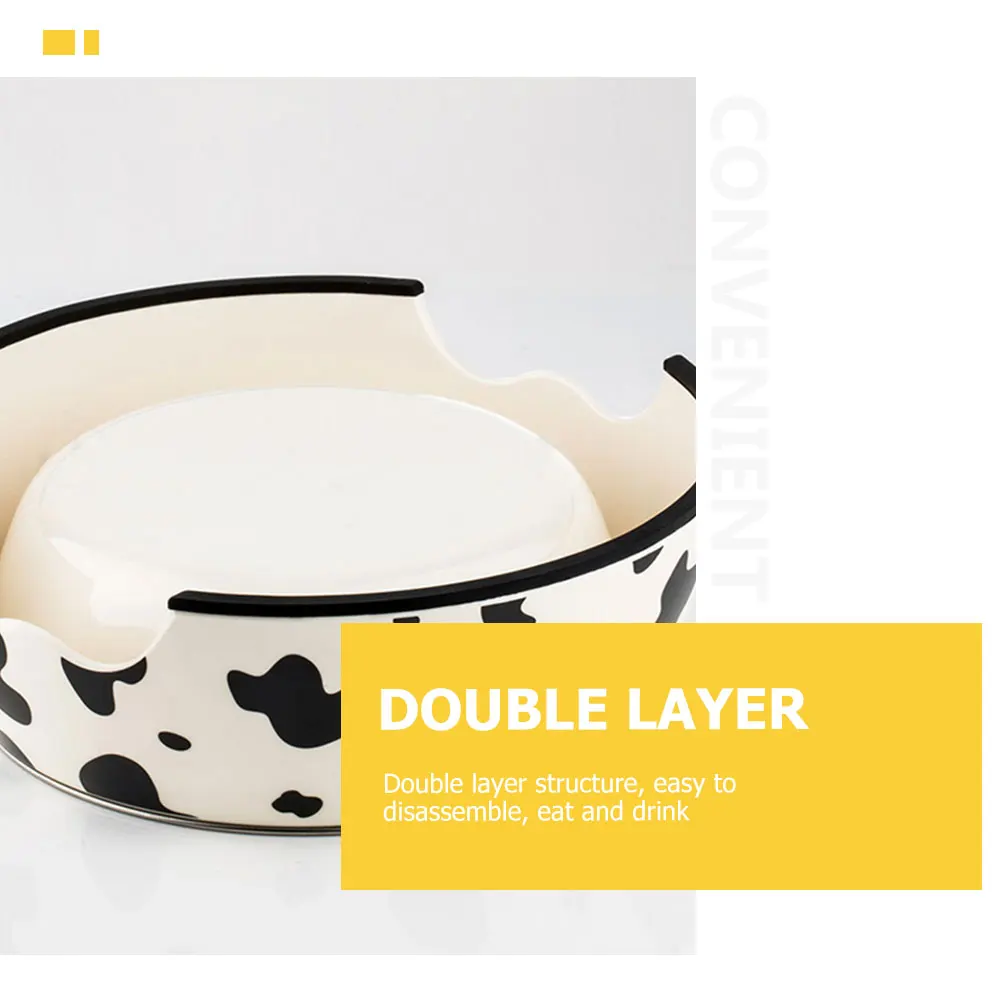 

Pet Cat Bowl Dog Bowls Slow Feeder Melamine Dish Household Container Cats