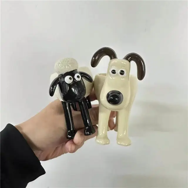 Shaun the Sheep ceramic ornaments jewelry ornaments high temperature resistant high-end home ornaments receive decorative gifts