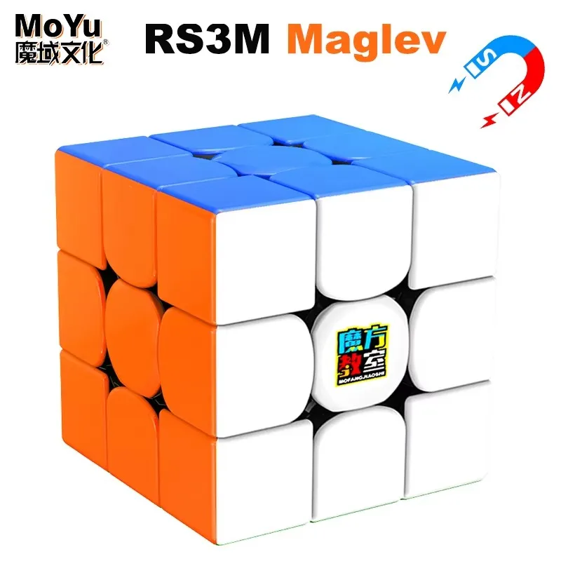 

MOYU RS3M 2021 3x3x3 магический куб maglevu Профессиональный пазл MOYU RS3 M 3x3 Магнитный левитационный куб Magico детские игрушки