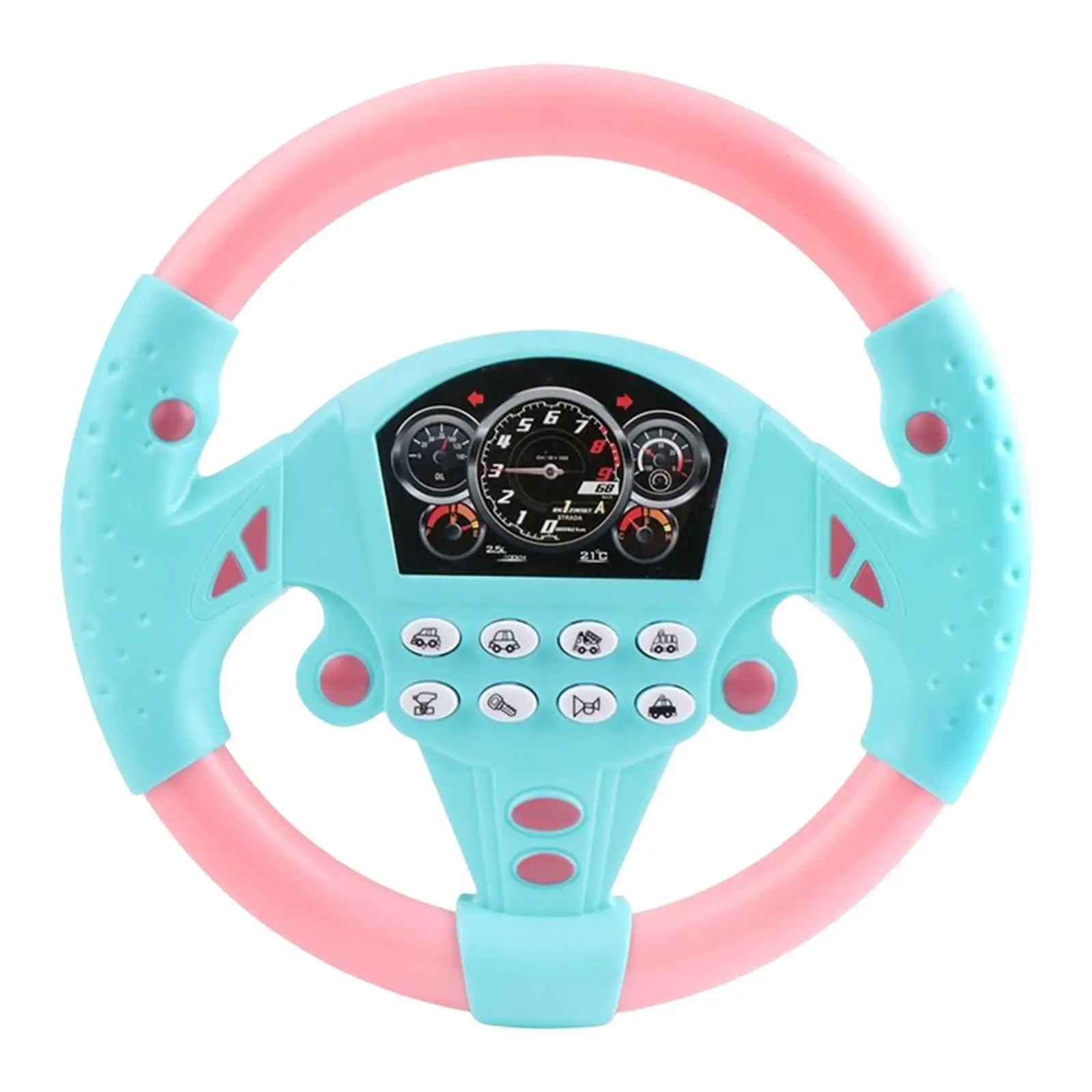 Portable Steering Wheel Toy Educational Sounding Toy with Music Funny Wheel Toy