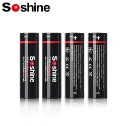 Soshine 21700 5000mAh Rechargeable Power Battery 3.7V 21700 3C Discharge Li-ion Battery for Microphone Flashlight Remote Control