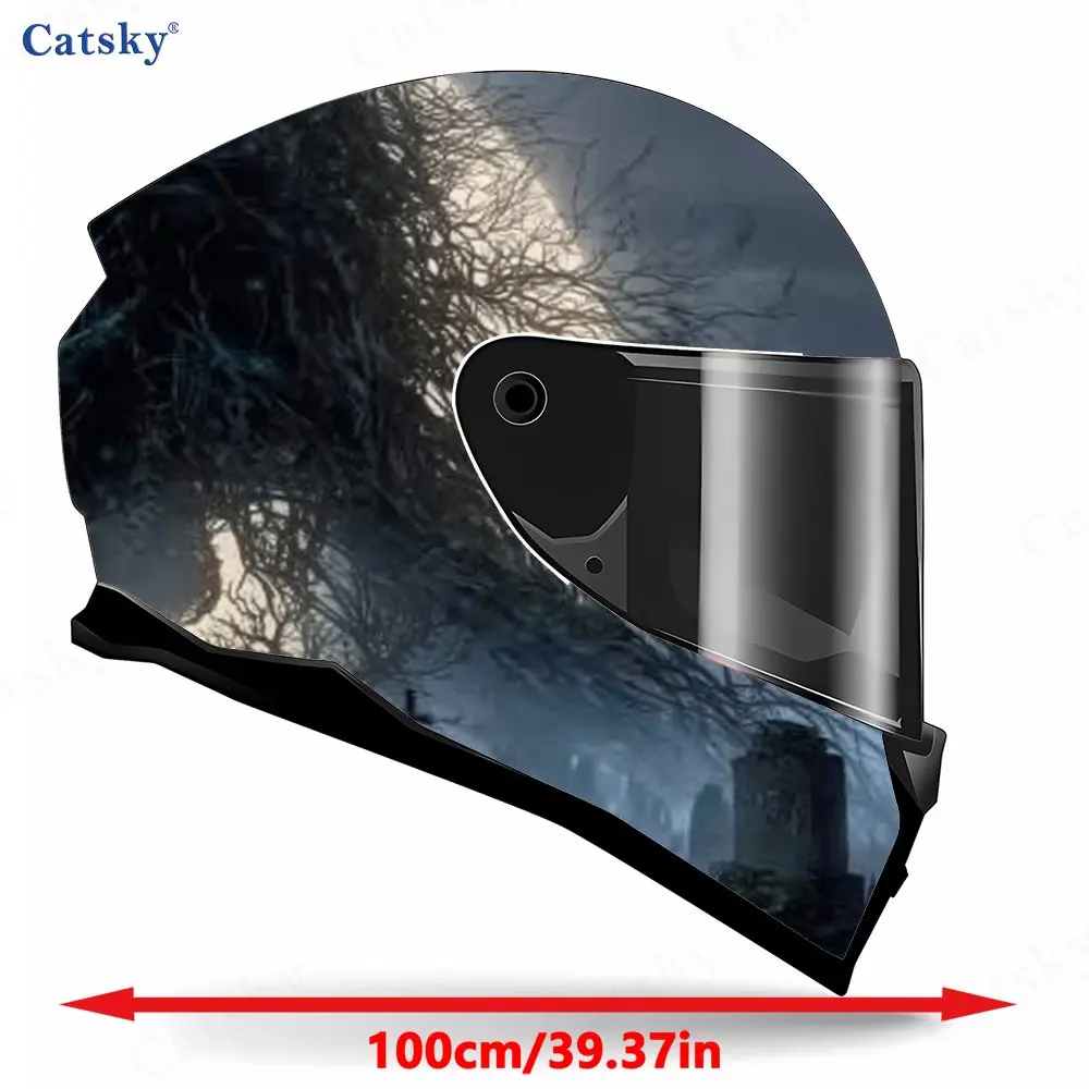 Grave shadow death god PVC material self adhesive waterproof motorcycle helmet sticker, paste firmly and do not fall, waterproof