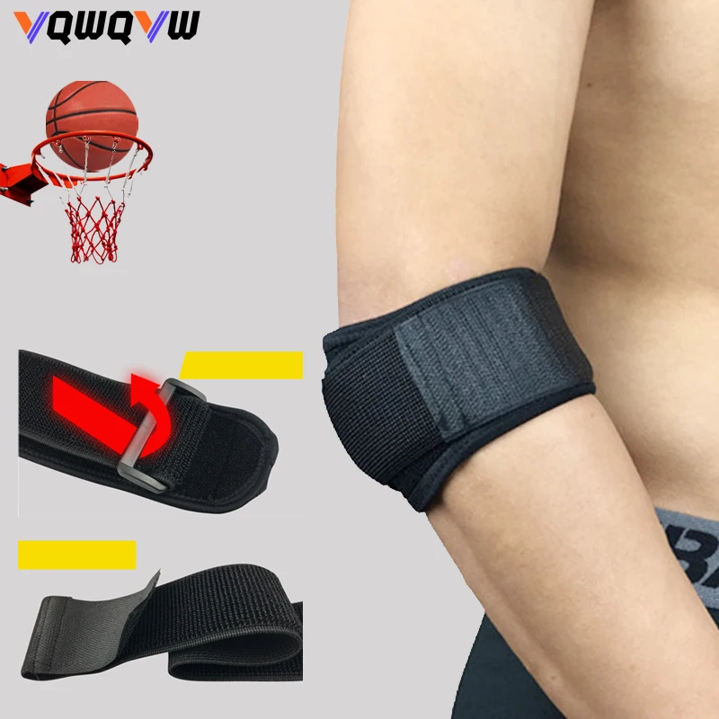 1 pz tutore per il gomito sollievo dal dolore del golfista con cuscinetto di compressione, fascia per il polso per basket calcio tennis pallavolo