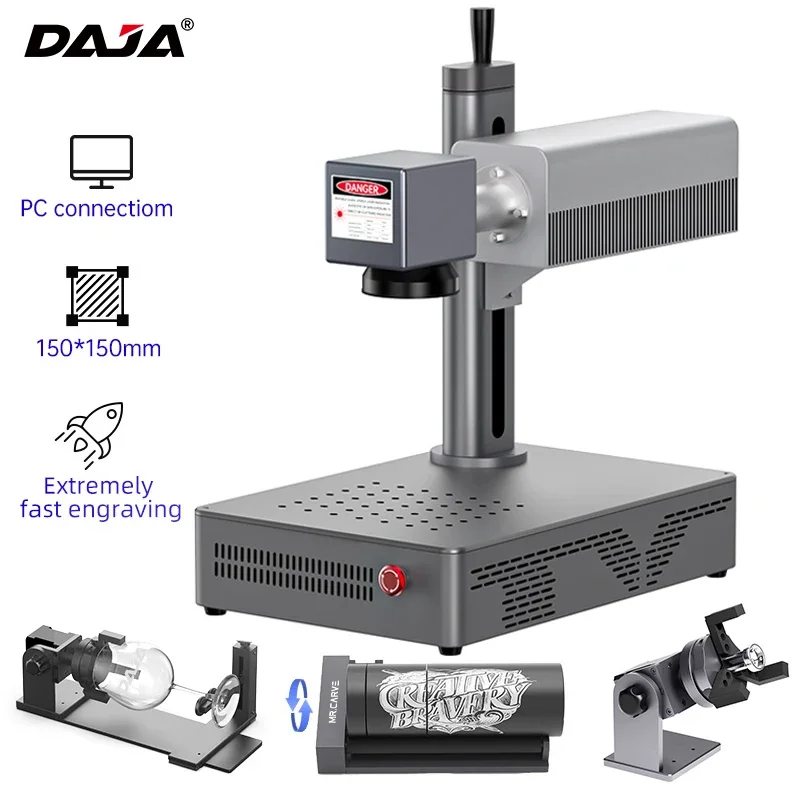 DAJA Ultraviolet Laser Marking Machine for All Materials Glass Silicone Metal Wood Plastic Leather Industrial CNC Laser Engraver