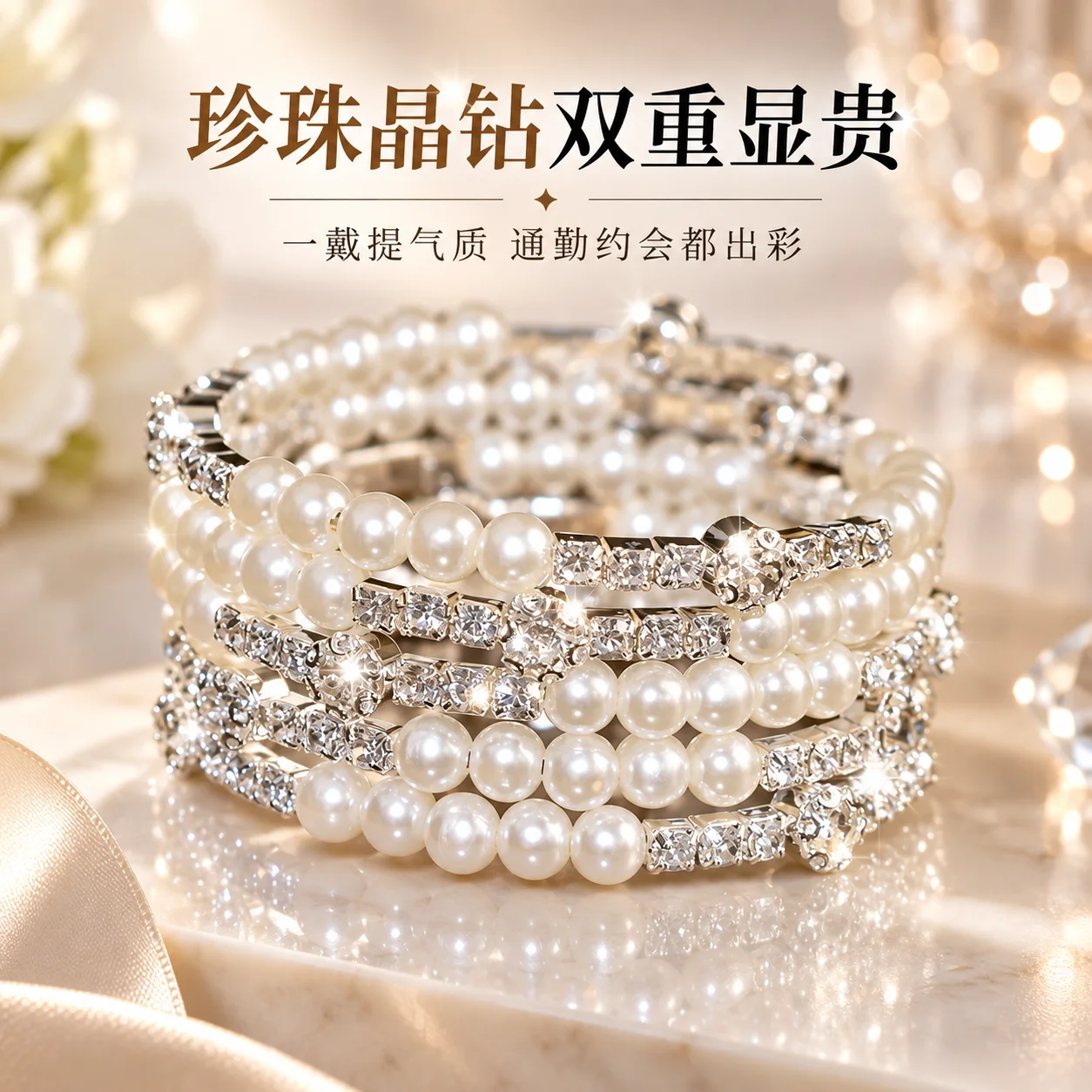 Многослойный браслет для женщи – обзор и цена Women Jewelry Accessories For Black Dress