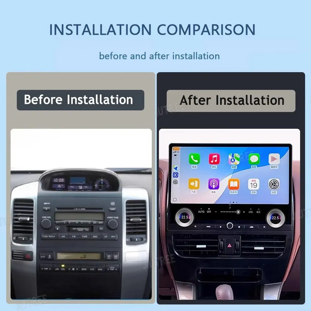 

16.8 Inch for Prado 120 2002-2009 for Gx470 Android 13 Car Radio Touch Screen Carplay Video Player Multimedia