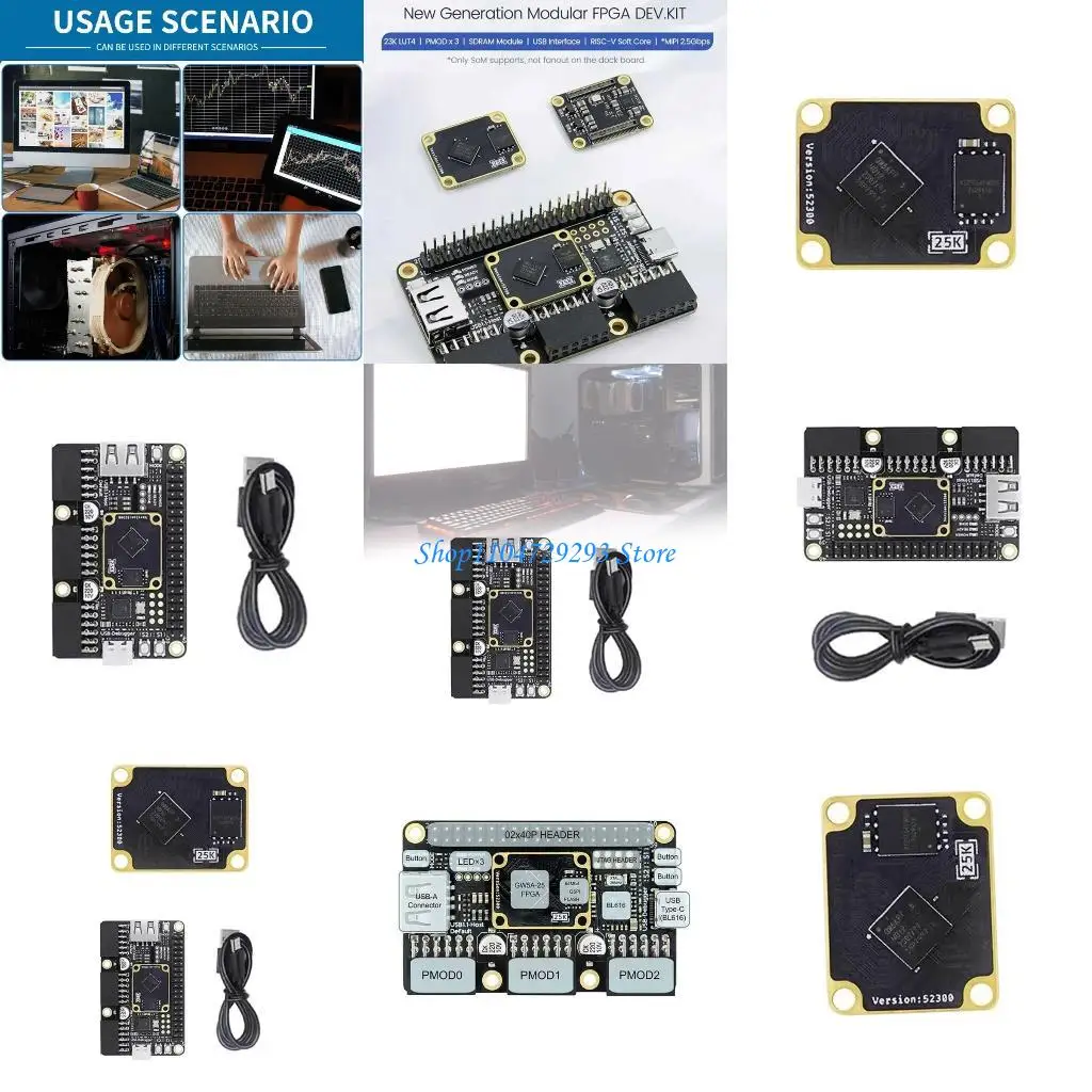 

Y2GD Primer 25K GW5A RISCV Development Board PMOD SDRAM Docking Board 64Mbit SPI