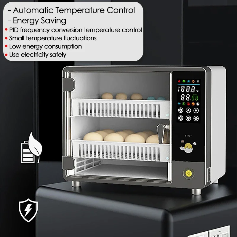 24 Eggs Incubator for Chicken Goose Bird Quail Automatic Incubation Equipment Hatchery Incubation Tool Farm Poultry Brooder