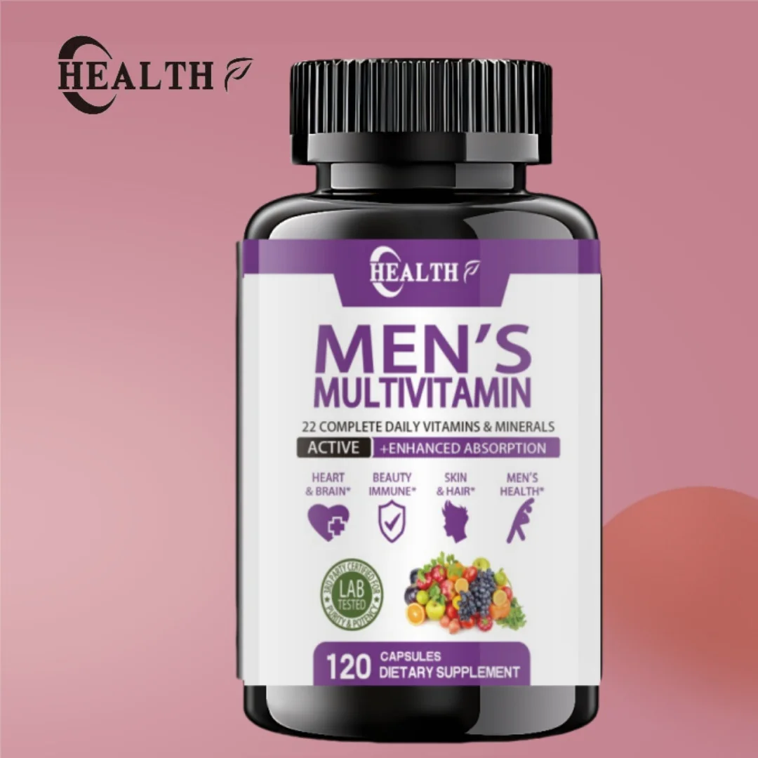 Men s Daily Multivitamin Capsules for Healthy Muscle Body Energy Boost Immune Support