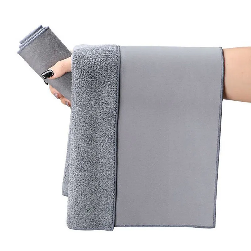 

30x40cm Car Coral Fleece Towel Double-layer Suede Car Towel Thickened Washing Cleaning Absorbent Towel Detailing Car Products