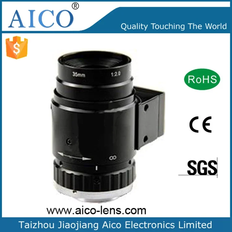 35mm 1インチ F2.0 P-iris電動フォーカス ピリス 5メガピクセル 35mm 5MP Cマウント 昼夜対応 ITS CCTVレンズ IR補正付き