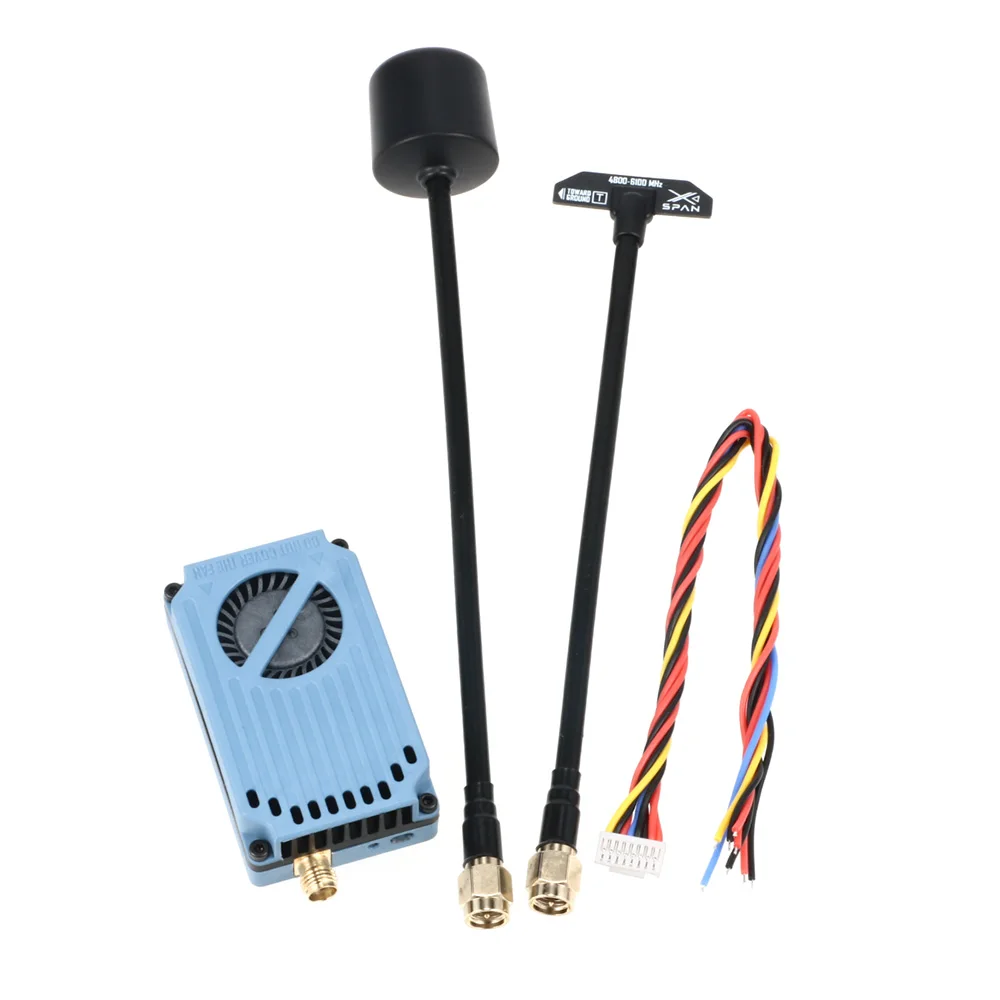 RUSHFPV 4.8-6.1G 10W / 6.1-7.2G 8W VTX FPV Long‑Range Video Transmitter for RC Quadcopter Long Range Drones