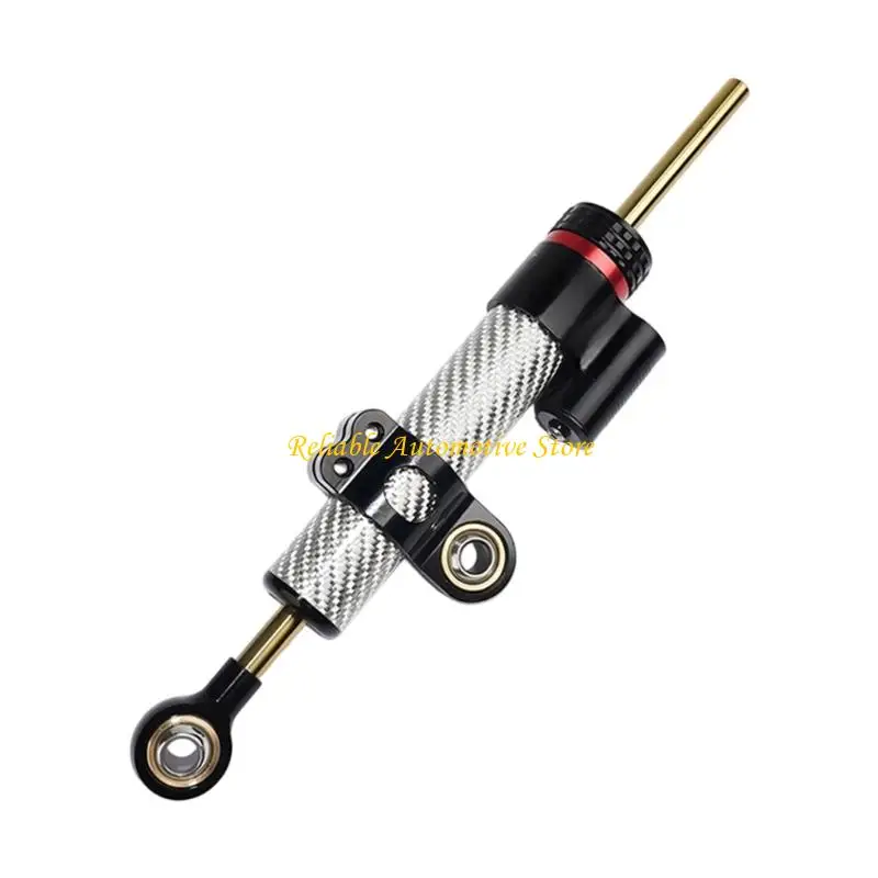 M68B Motorcycle Steering Damper 255mm Short Carbon Fiber Edition With Enhanced Stability For Dynamic Movement