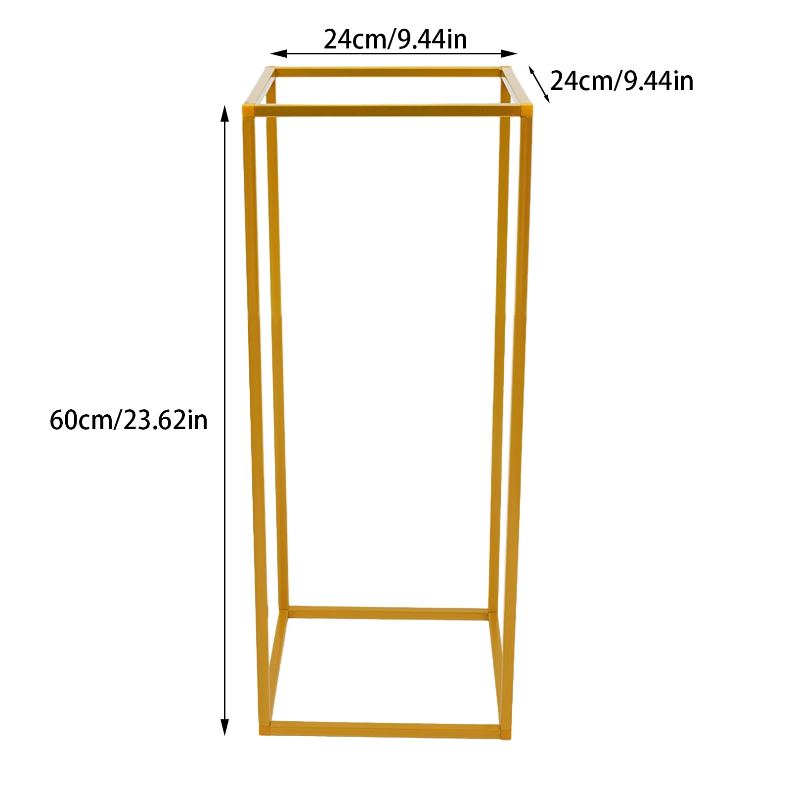 Wedding Flower Stands 10 Pcs 60cm Metal Stand Rack with Vertical Arrangement System for Ceremony Flowers, Reception & Events