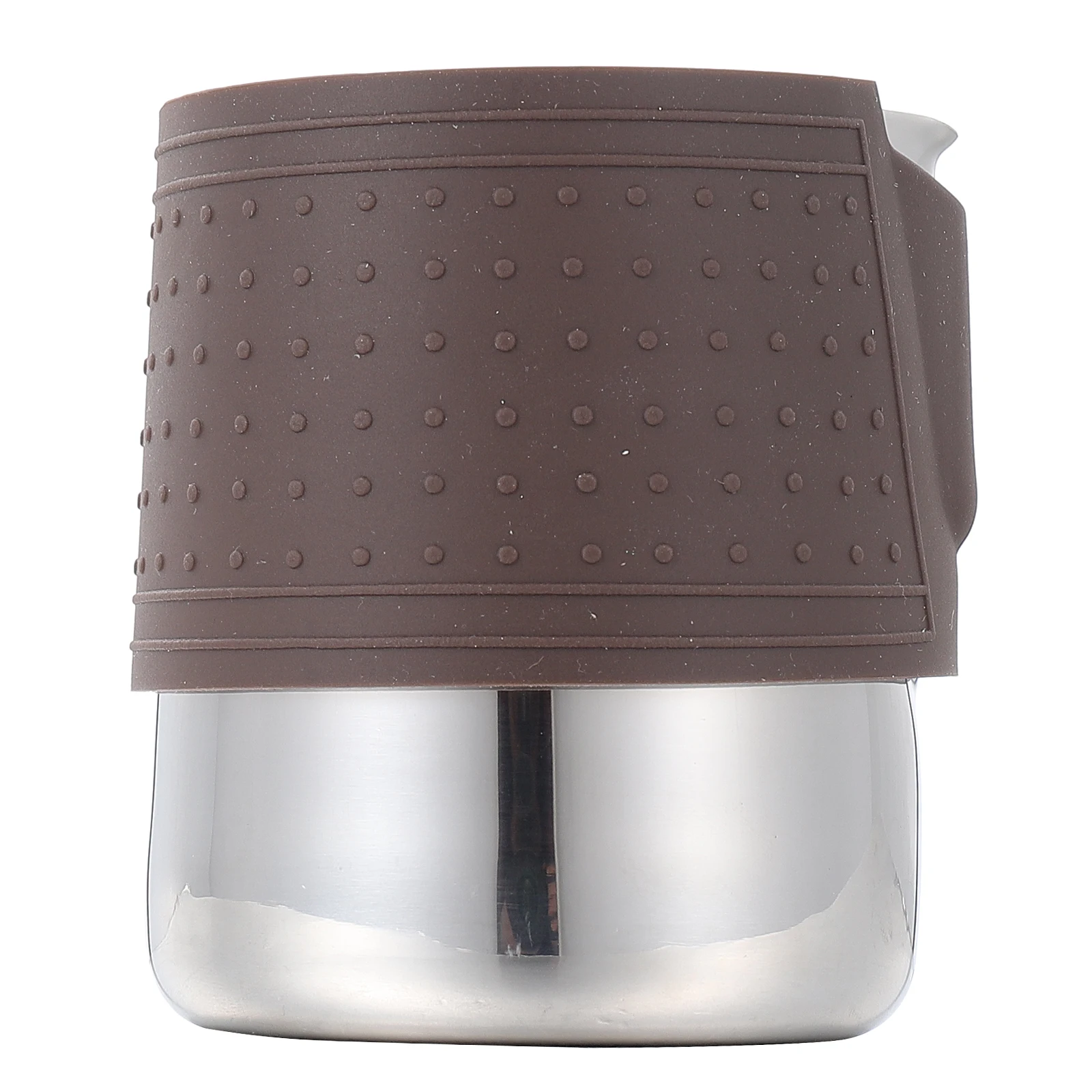 

Professional Milk Frothing Pitcher Stainless Steel Coffee Steaming Cup Silicone Sleeve Rustproof Easy to Clean for Home
