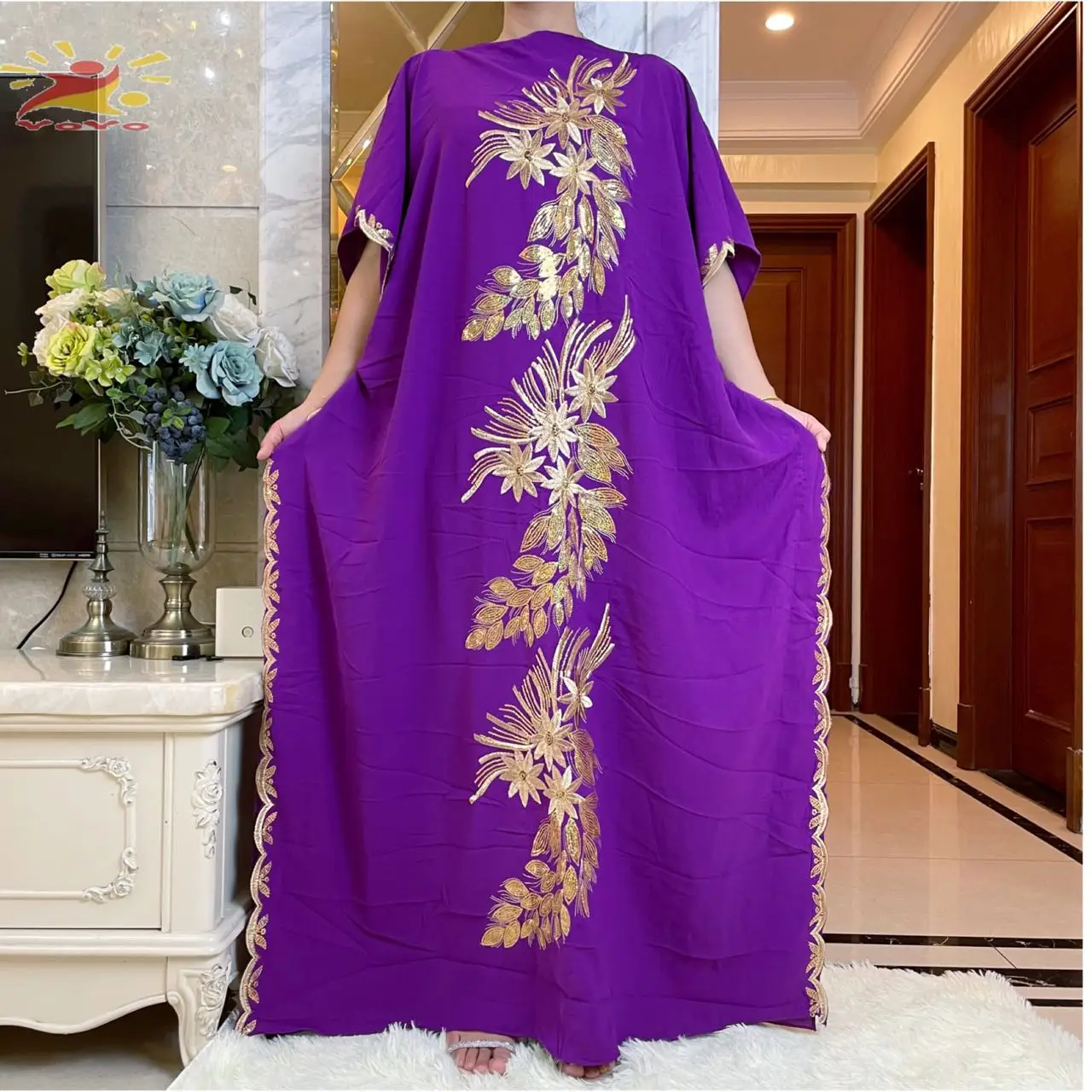 2021 Dubai Abaya For Women Caftan High-grade Rrope Embroidery Muslim Dress Modest Kimono Long Sleeve Plus Size Bou