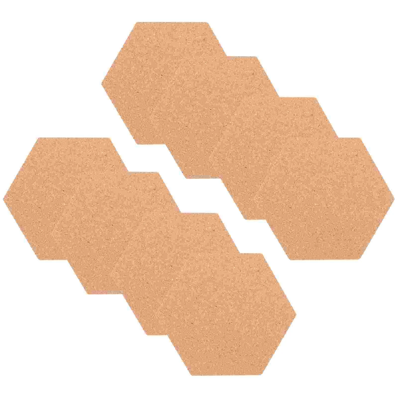 Hexagonal Cork Board Decorative Walls Reminder Bulletin Office Frameless Softwood Craft Home Office Classroom