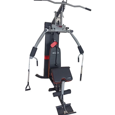 Home Gym Pull-Up Station, Single-Person Multistation Exercise Machine with Leg Press