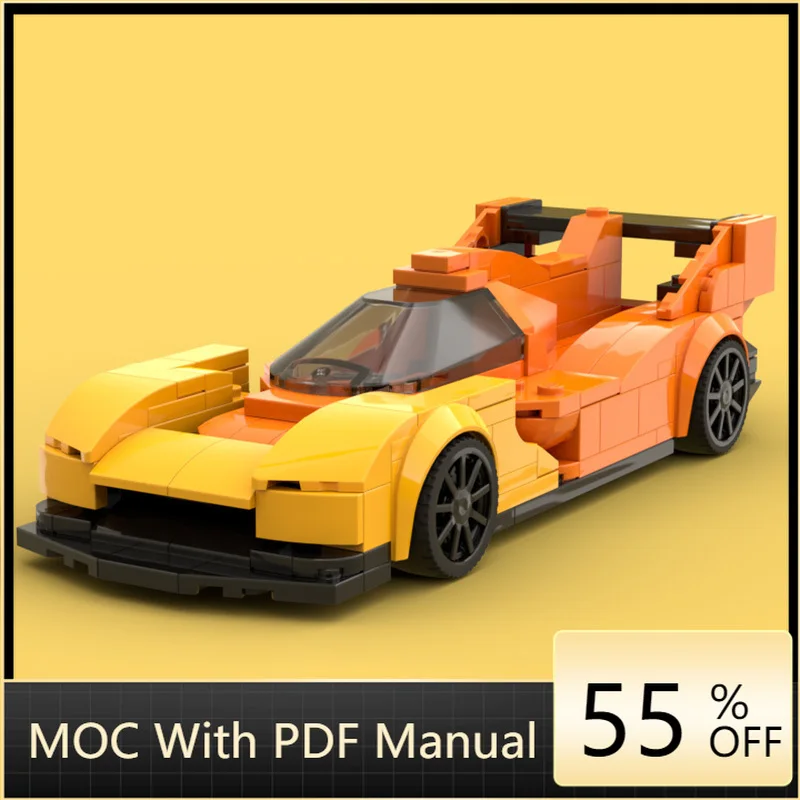 

248 детали Speed King GMR-001 Гиперкар гоночная модель строительные блоки образовательная технология творческая сборка DIY игрушка в подарок