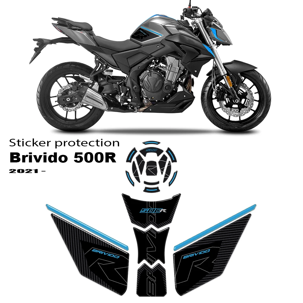

Для VOGE Brivido 500R 2021 2024, 3D наклейка из смолы, защита масляного бака, комплект наклеек, аксессуары для мотоциклов