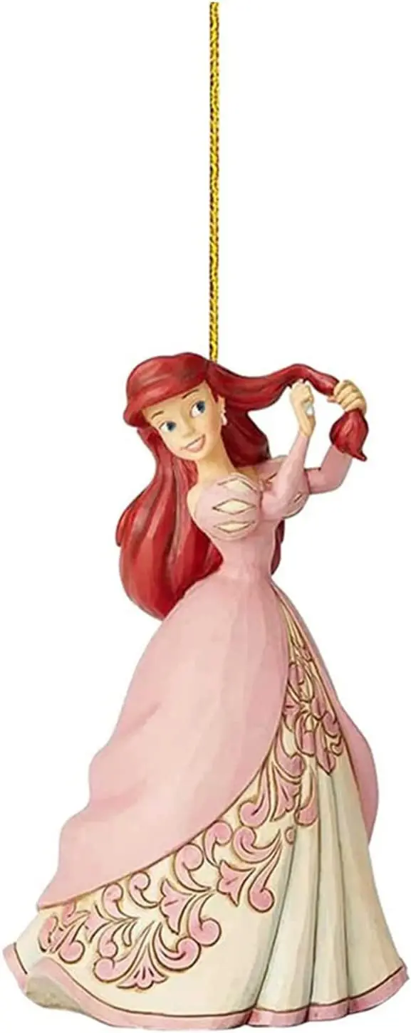 Disney Princess Królewna Śnieżka Kopciuszek Ariel Bell Figurki Anime Ozdoba Choinkowa Dekoracja Akrylowy Samolot Wisiorek Zabawki