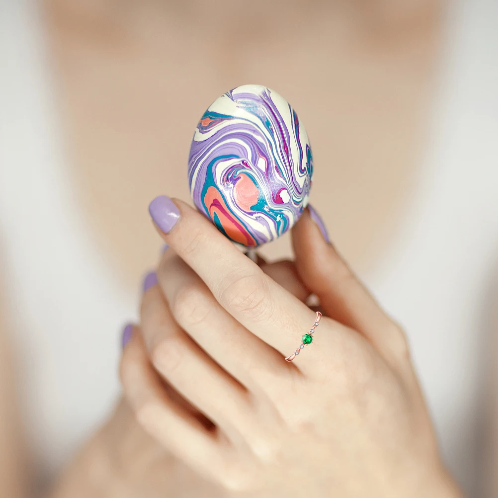 

Rhinestone Ring Colorful Ring Metal Ring Woman Decorative