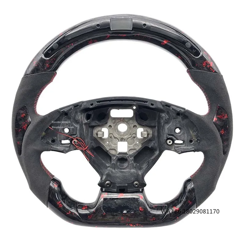 New Product Wholesale Forged Carbon Fiber Led Steering Wheel for Chevrolet Camaro Car Steering Wheel
