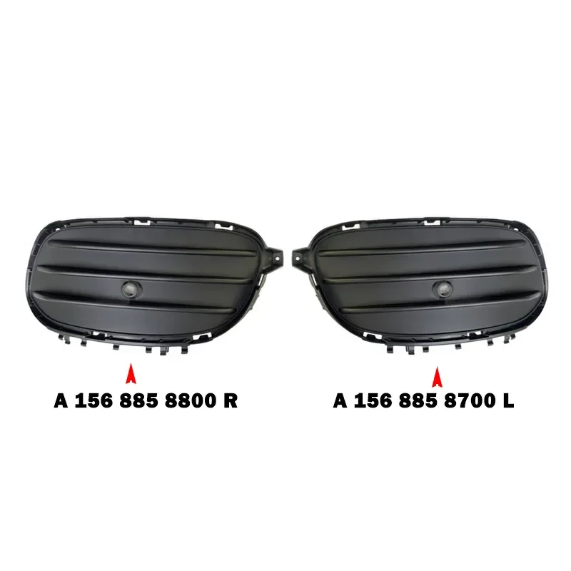 For Mercedes Benz GLA W156 X156 2017-2019 A1568858700 A1568858800 Front Lower Grill Girlle Grid Bumper Fog Lamp Cover Accessory