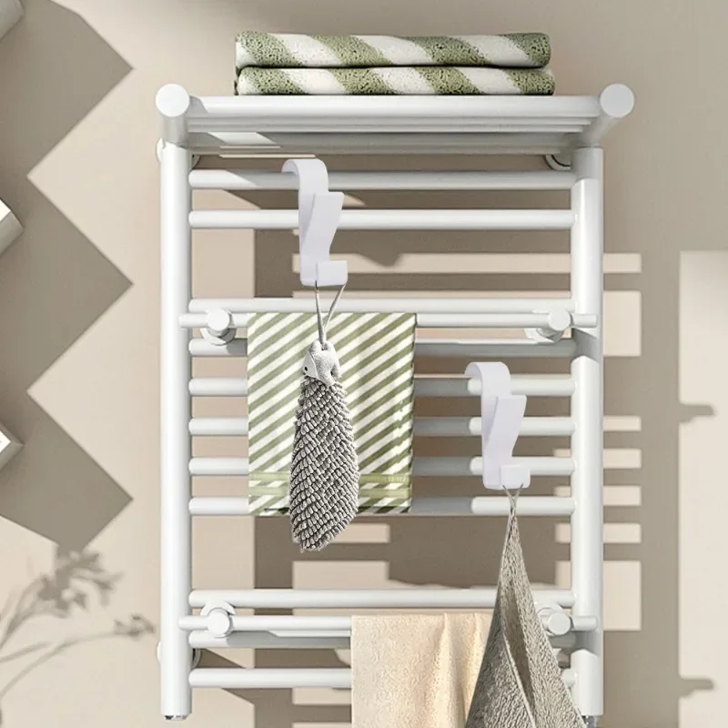 3/6 قطعة تجفيف الرف هوك منشفة ساخنة المبرد السكك الحديدية حمام هوك بيرشا Plegable وشاح شماعات شماعات ملابس شماعات منشفة الحمام #4