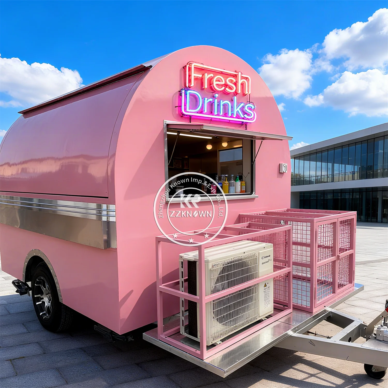 

Concession BBQ Ice Cream Cart Coffee Truck Catering Trailer Outdoor Food Trailer Truck With Full Kitchen