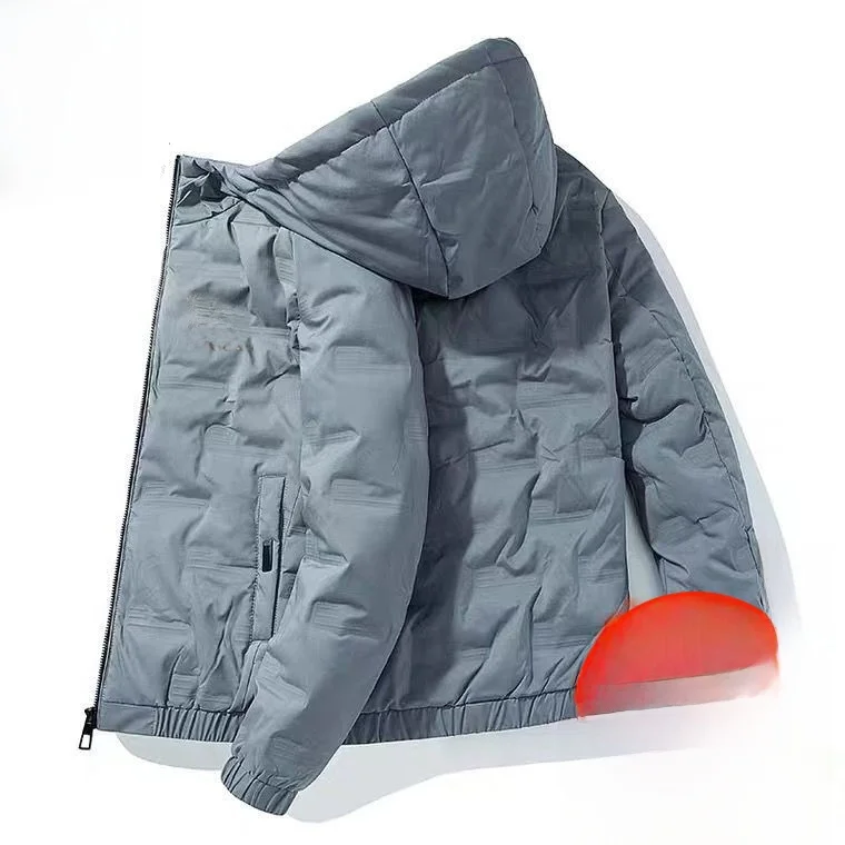 

Thiened Winter Jaet Мужское модное брендовое пуховое хлопковое пальто Теплая молодежная верхняя одежда Пальто с капюшоном Полиэфирное волокно Fill Power ort...