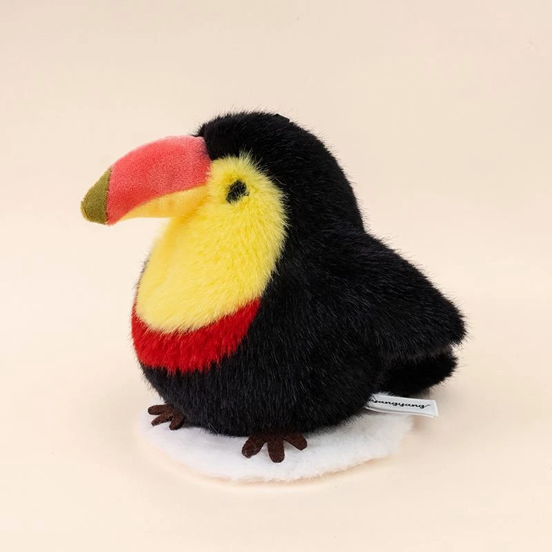 

12cm Bird and Parrot Plush Toy Learning Desk Companion Bird Doll for Children's Festival Birthday and Christmas Gifts