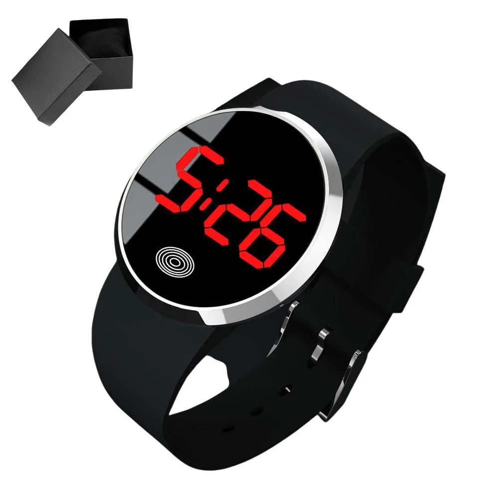 Touch Screen Watch Large Screen Watch Touch Activation Multiple Shell Colors Sporty Design Electronic Watches LED Watches