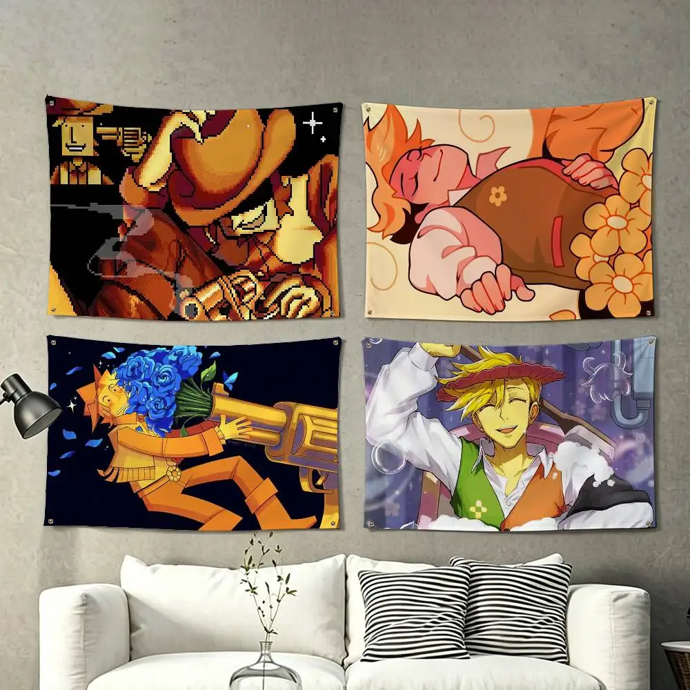 YELLOW DELTARUNE Flag Suitable For Party Club Outdoor Interior Wall Decoration Banner Fans Gift