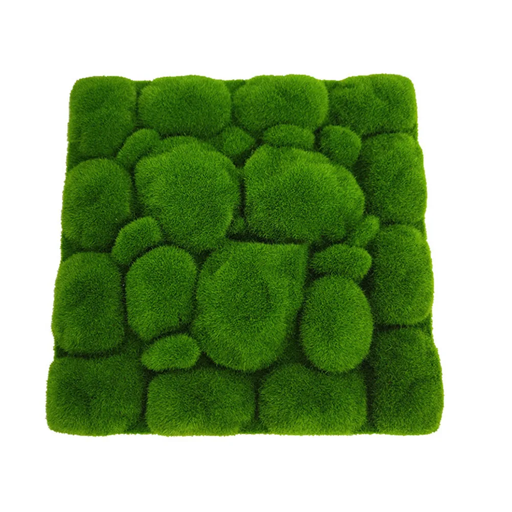 18 Flocking fake moss stone plant background wall create a soothing environment in hotels and restaurants 30x30cm 32x32cm