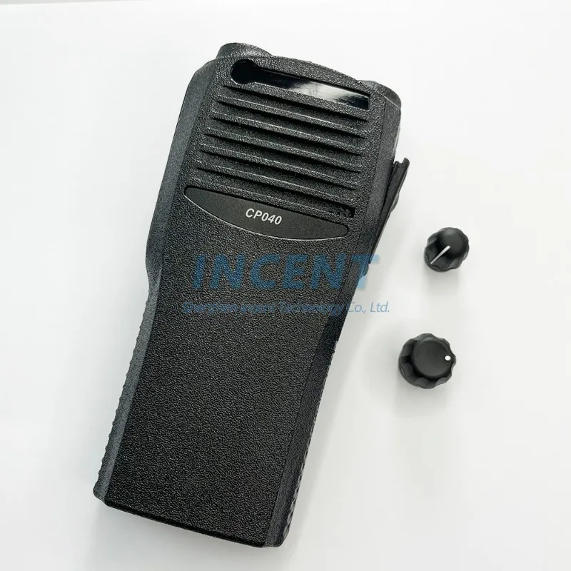 10sets Black Front Housing Casing 4 Channel Two Way Radio Walkie Talkie Case Replacement Refurbish with Knobs For CP200 CP040