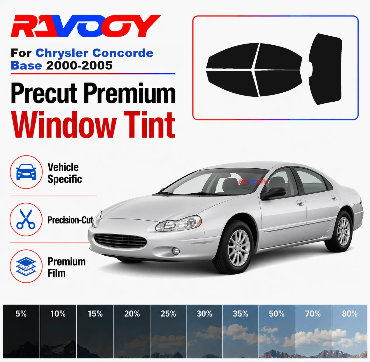 premium-precut-window-tint-kit-front-windows-rear-windows-rear-windshield-for-chrysler-concorde-base-2000-2005-nano-ceramic-film