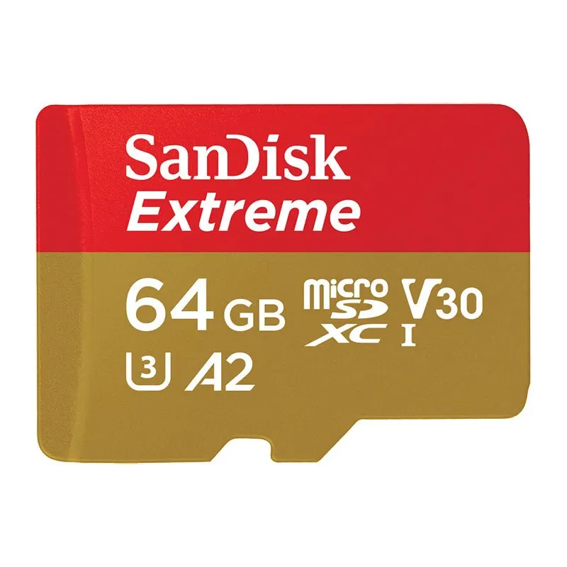 SanDisk Micro SD Card Memory Card Extreme MicroSD Cards 128GB 64GB 256GB SDXC A2 U3 V30 Max 160MB/s Flash TF for DJI