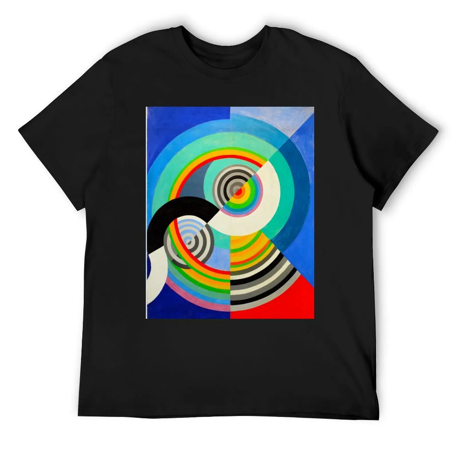 ROBERT DELAUNAY HD - Rythme n°3, décoration pour le salon des Tuileries 1938 T-Shirt customs tees mens t shirt graphic