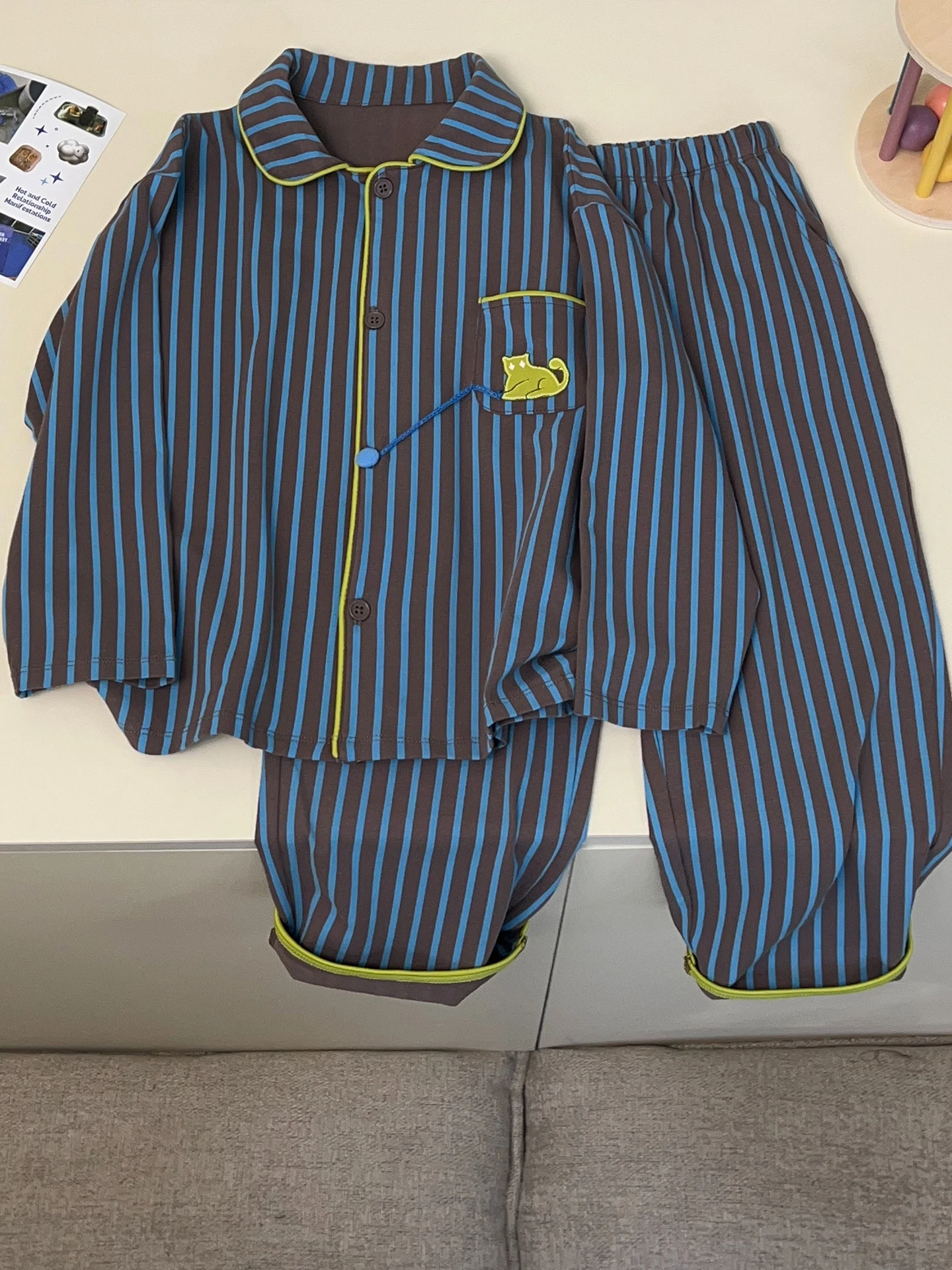 

Children's Casual Sleepwear Home Clothes Air Conditioner Suit Set Breathable Light Weight Spring Summer New Arrival for Boys ...