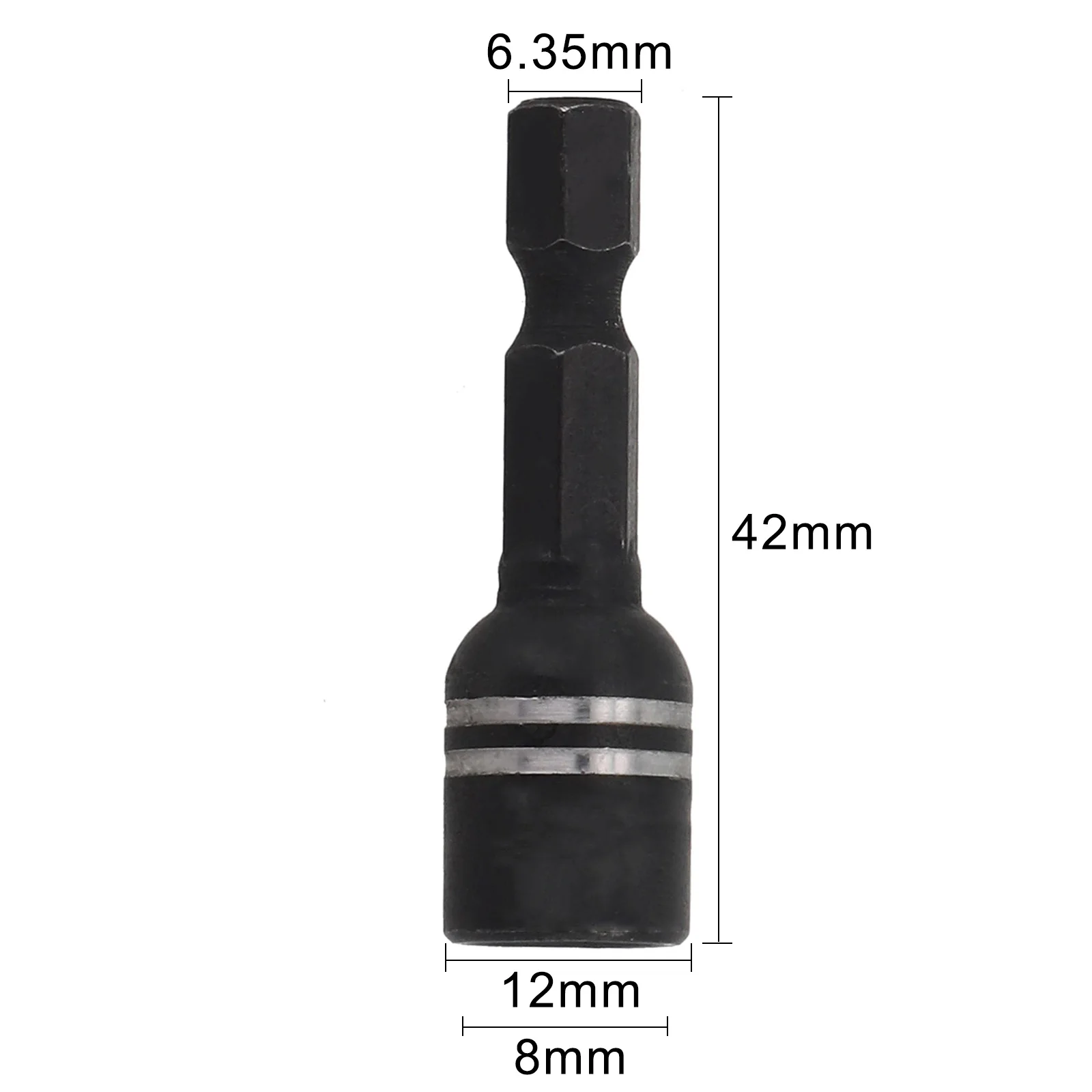 1Pcs 8mm Magnetic Nut Screwdriver Socket Bit Hex Shank Driver Adapter Socket Wrench For Power Drills Drivers Socket Kit