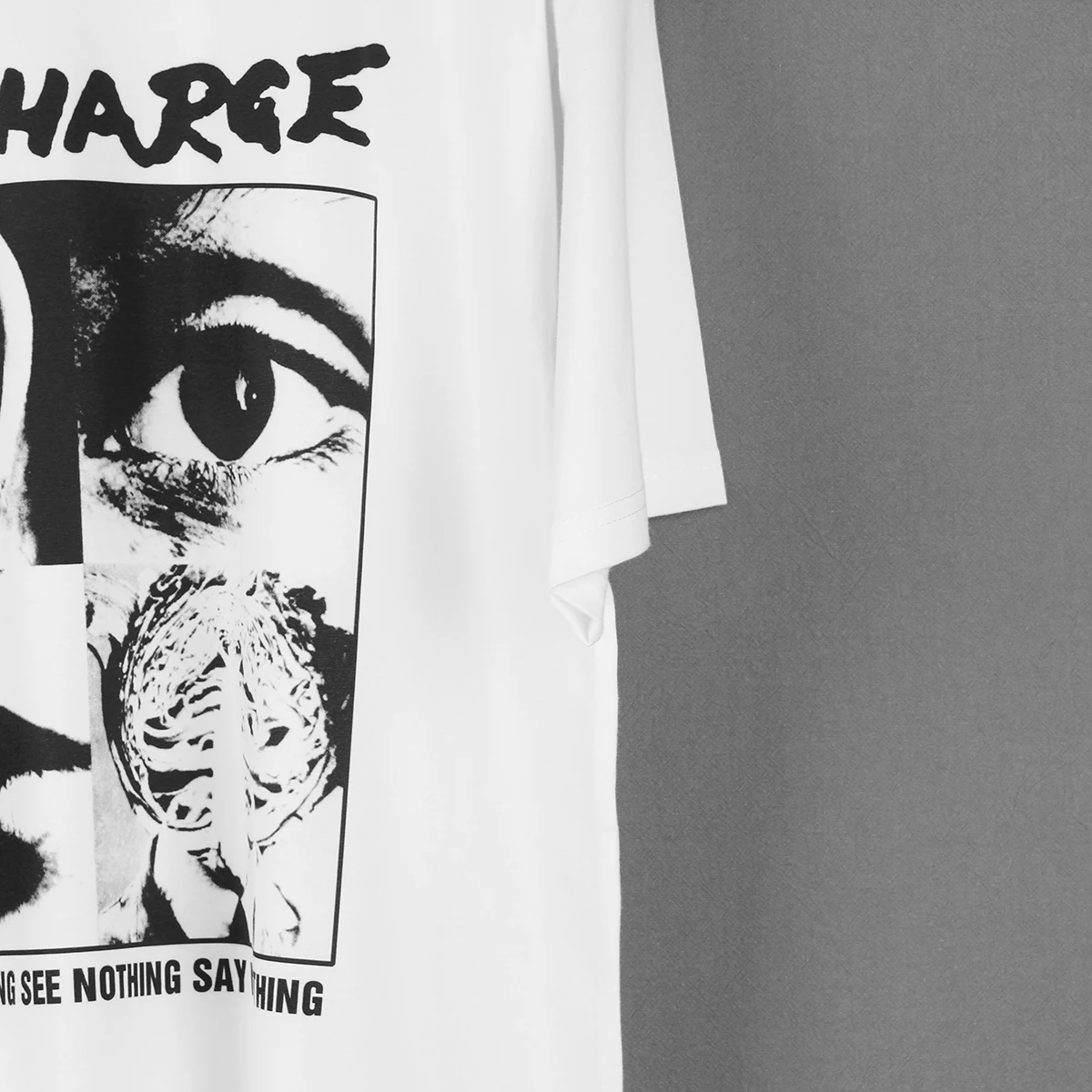 Discharge T-Shirt Hear Nothing See Nothing Say Nothing Hardcore Punk UK82 The Varukers GBH Men Summer Cotton Tee Shirt