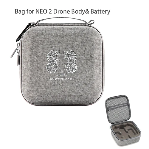 Imagen 2 del producto Estuche de transporte a prueba de golpes para DJI NEO 2, bolsa de almacenamiento portátil para DJI Neo 2 RC N3, accesorios de batería remota para Dron